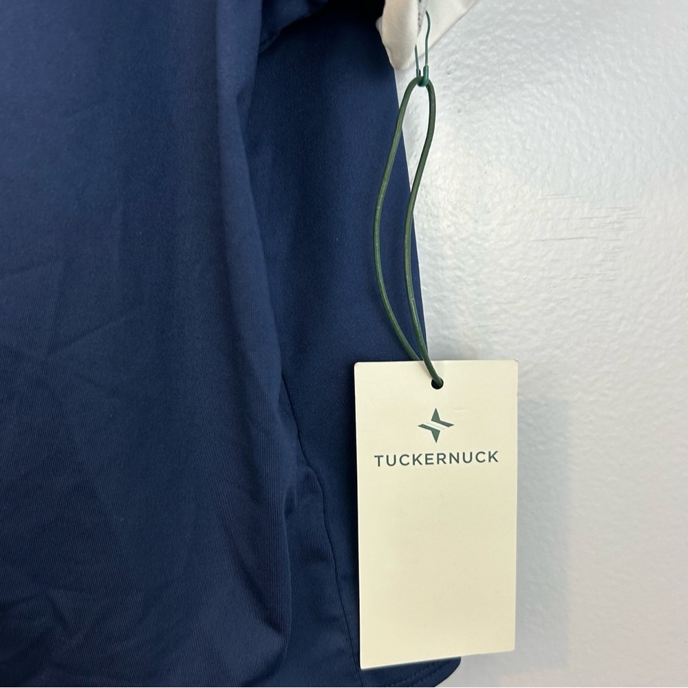 NWT Tuckernuck Sport Navy Blue Knotty Maya Tie Waist Top  Size Large - Picture 10 of 14